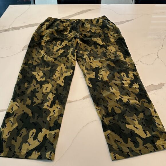 MK - Michael Kors Collection Men’s PJ Pants. Large. Green Camouflage Print. - Picture 3 of 4